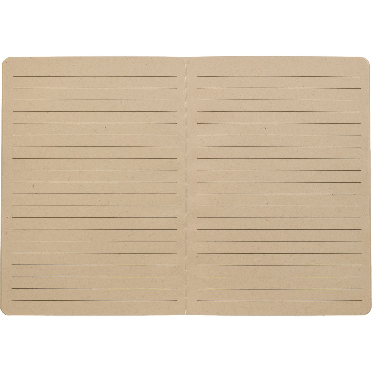 Sugarcane Paper Notebook, 5 x 7 Inches - Black - Open