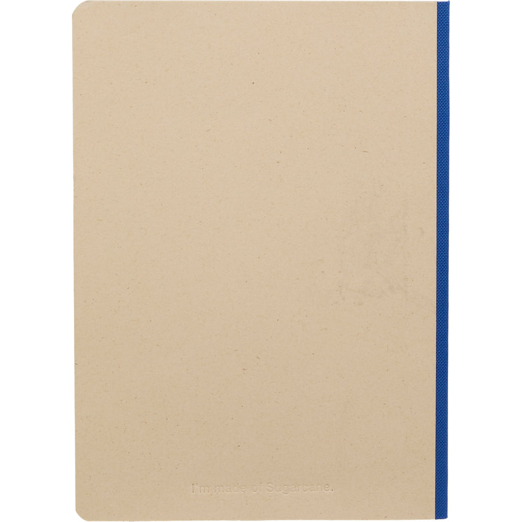 Sugarcane Paper Notebook, 5 x 7 Inches - Blue - Back