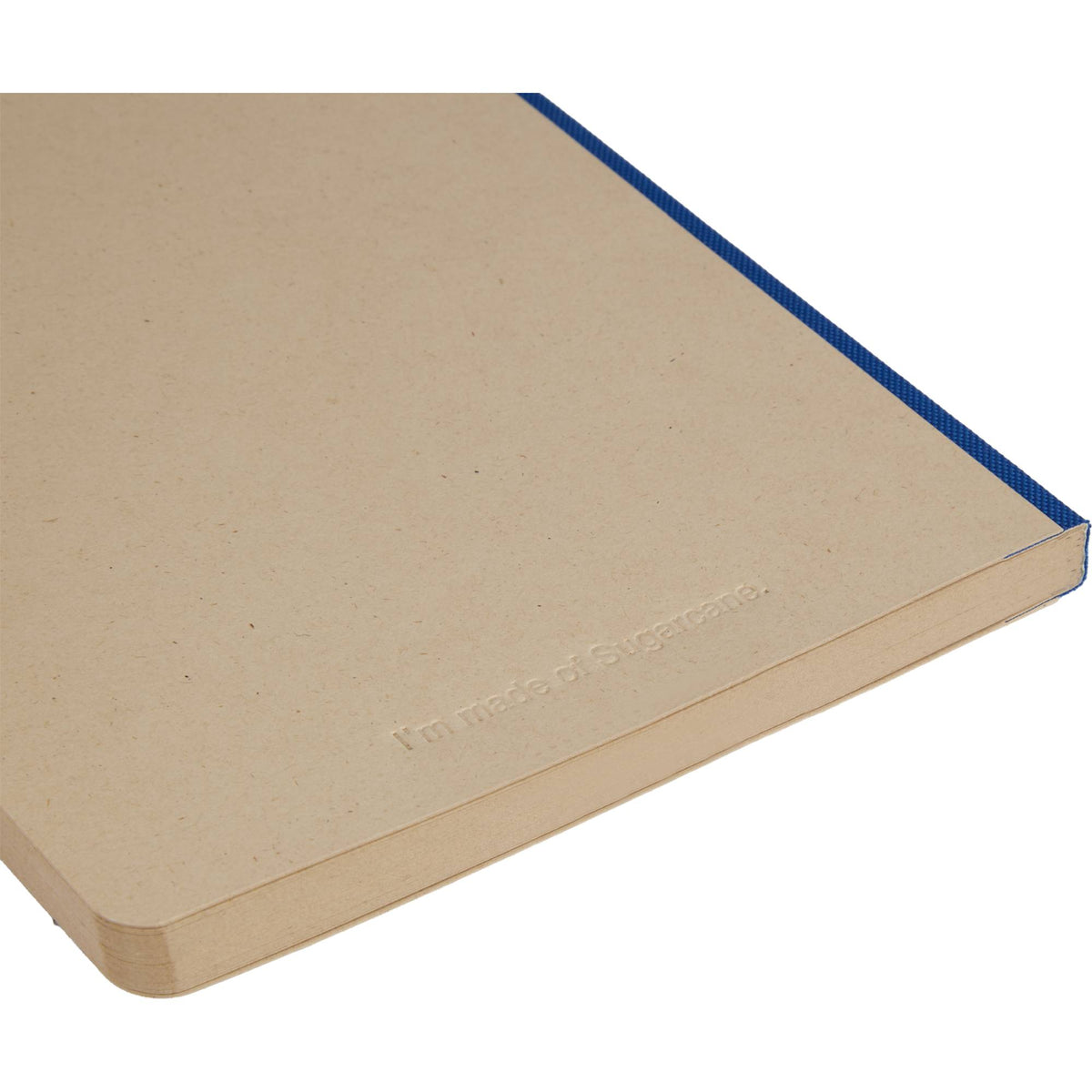 Sugarcane Paper Notebook, 5 x 7 Inches - Blue - Detail