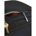 Suitcase-Style Travel Backpack in Recycled PET Embroidery - Black - Detail