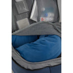 Suitcase-Style Travel Backpack in Recycled PET Embroidery - Navy - Detail 2