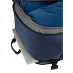 Suitcase-Style Travel Backpack in Recycled PET Embroidery - Navy - Detail 8