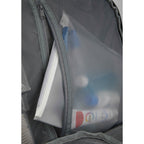 Suitcase-Style Travel Backpack in Recycled PET Transfer - Black - Detail 11
