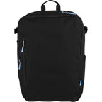 Suitcase-Style Travel Backpack in Recycled PET Transfer - Black - Detail 3