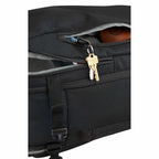 Suitcase-Style Travel Backpack in Recycled PET Transfer - Black - Detail 6
