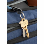 Suitcase-Style Travel Backpack in Recycled PET Transfer - Navy - Detail 5
