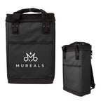 Summit Cooler Backpack for 24 Cans - Black - Silk Screen