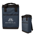 Summit Cooler Backpack for 24 Cans - Navy - Silk Screen