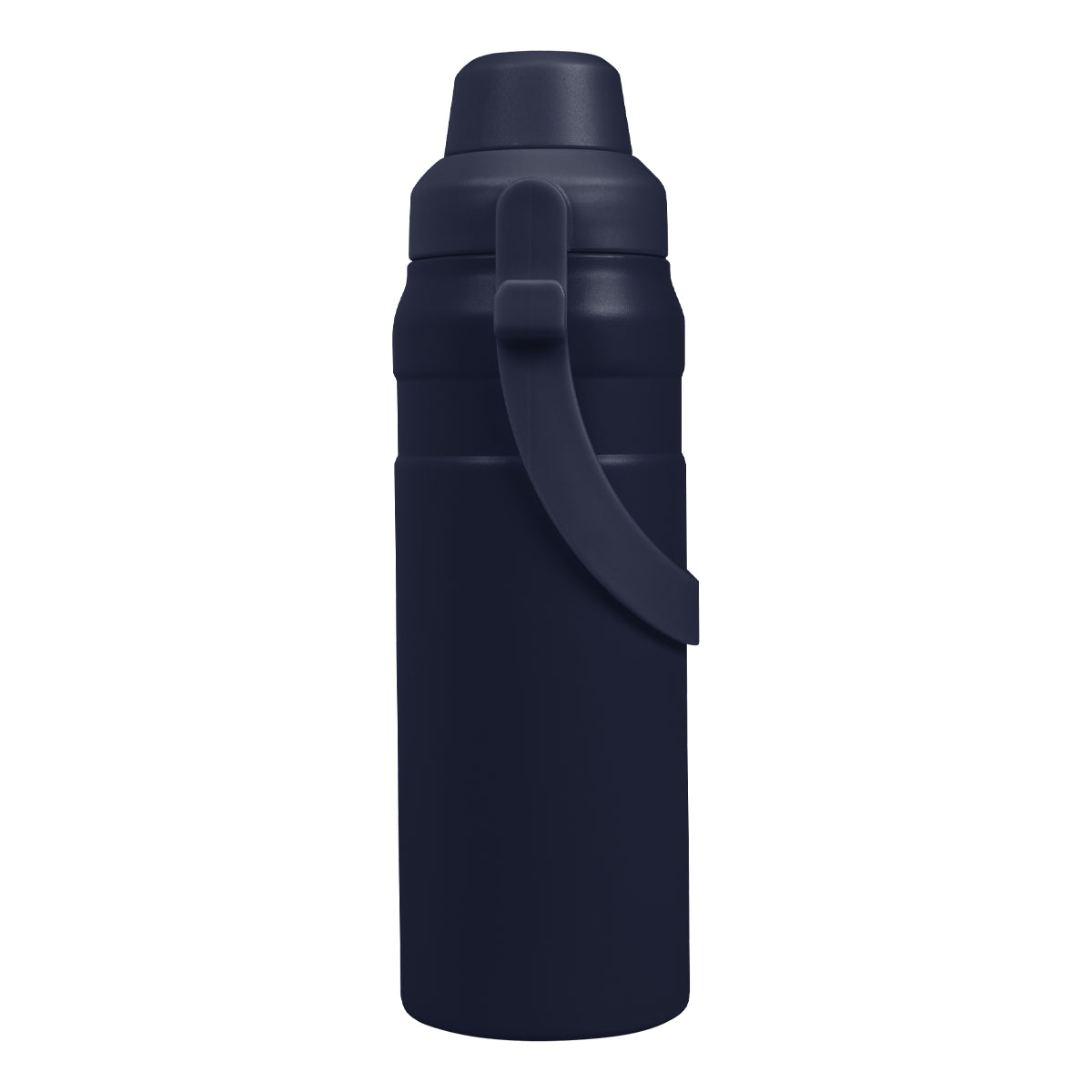 Summit Sip Recycled Stainless Steel Bottle with Carry Handle, 24 oz - Navy - Side