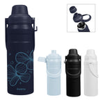 Summit Sip Recycled Stainless Steel Bottle with Carry Handle, 24 oz