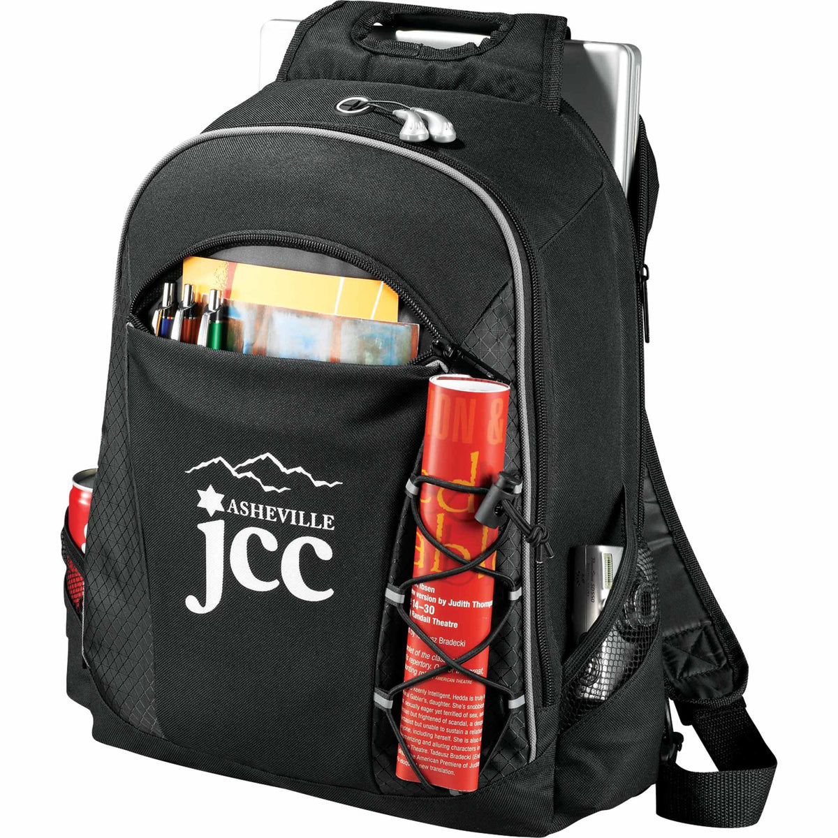 Summit TSA Laptop Sling Backpack, 15 Inch Transfer - Black - Photo