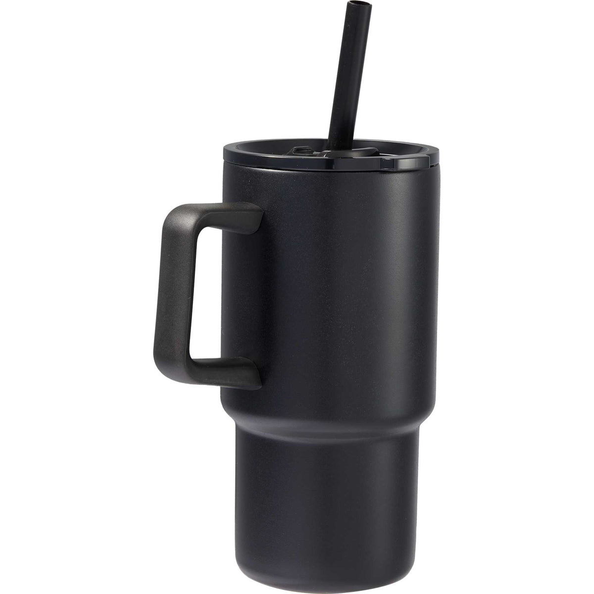 Summit Vacuum Insulated Mug with Reusable Straw, 18 oz - Black - Back 2