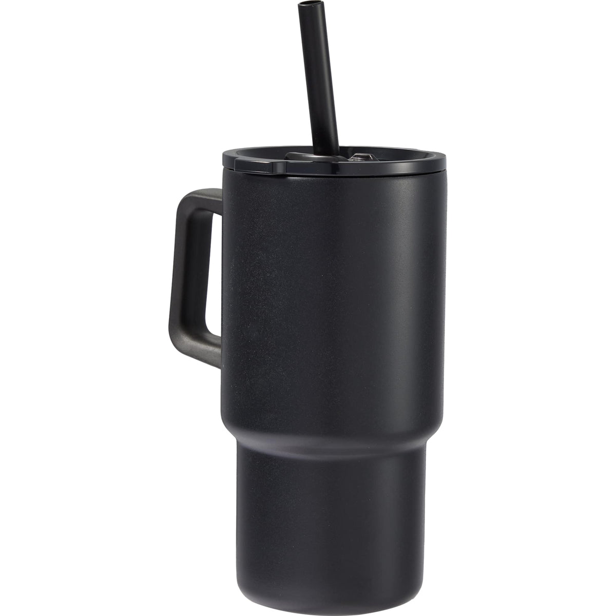 Summit Vacuum Insulated Mug with Reusable Straw, 18 oz - Black - Back 3