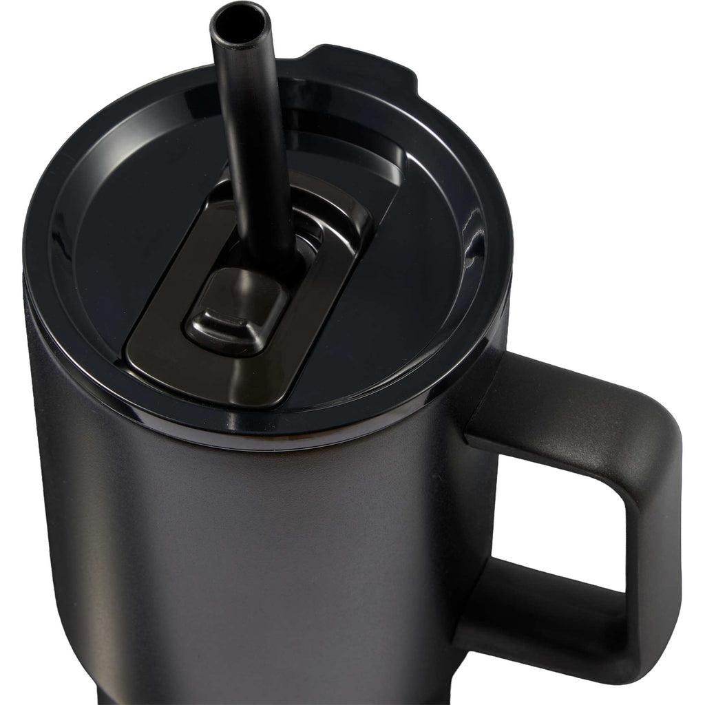 Summit Vacuum Insulated Mug with Reusable Straw, 18 oz - Black - Detail 3