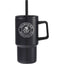 Summit Vacuum Insulated Mug with Reusable Straw, 18 oz - Black - Front