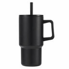 Summit Vacuum Insulated Mug with Reusable Straw, 18 oz - Black - Straight