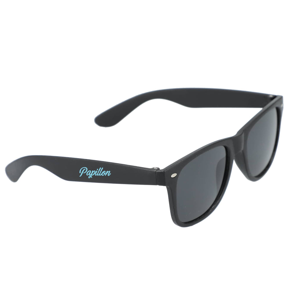 Sun Ray Folding Sunglasses in Recycled Plastic - Black - Right Side 2