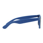 Sun Ray Folding Sunglasses in Recycled Plastic - Blue - Right Side 4