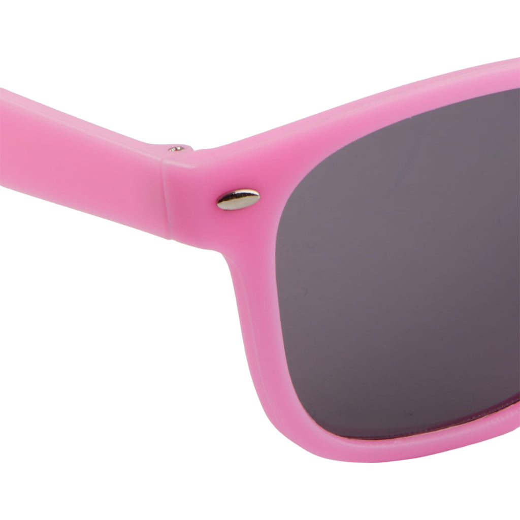 Sun Ray Folding Sunglasses in Recycled Plastic - Pink - Detail