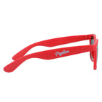 Sun Ray Folding Sunglasses in Recycled Plastic - Red - Right Side 2