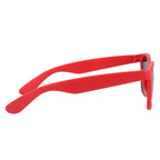 Sun Ray Folding Sunglasses in Recycled Plastic - Red - Right Side 3