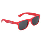 Sun Ray Folding Sunglasses in Recycled Plastic - Red - Right Side