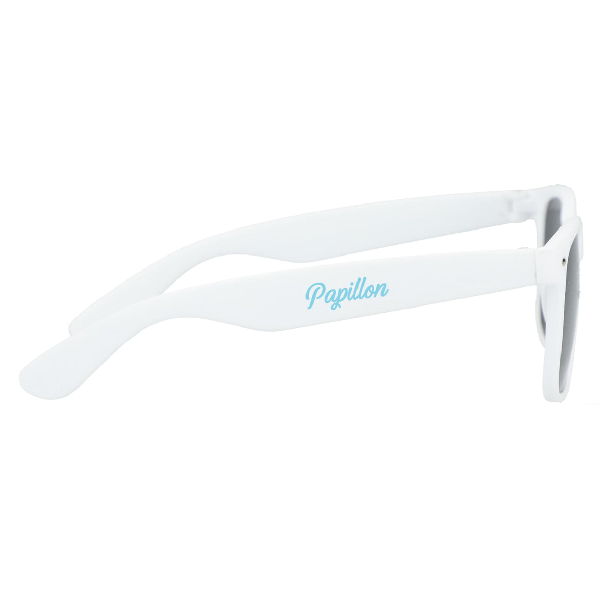 Sun Ray Folding Sunglasses in Recycled Plastic - White - Right Side 2