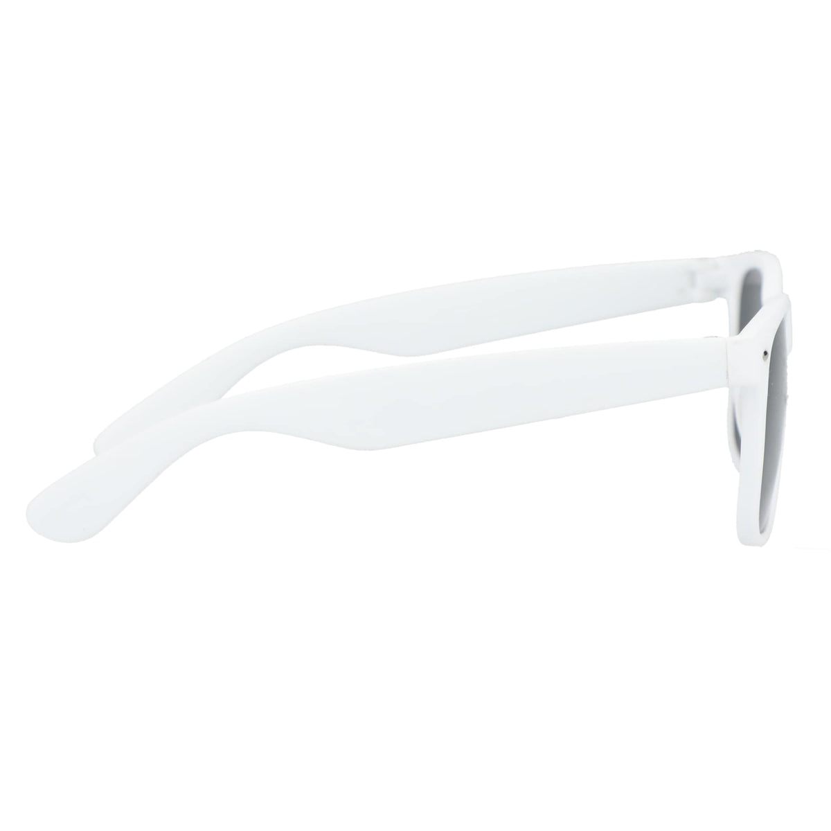 Sun Ray Folding Sunglasses in Recycled Plastic - White - Right Side 3