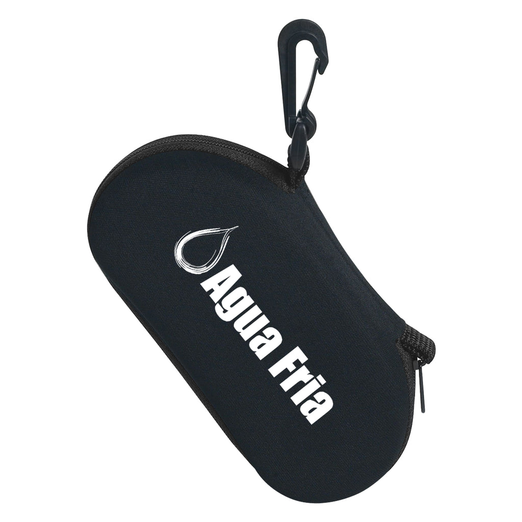 Sunglass Case with a Clip - Black - Silk Screen