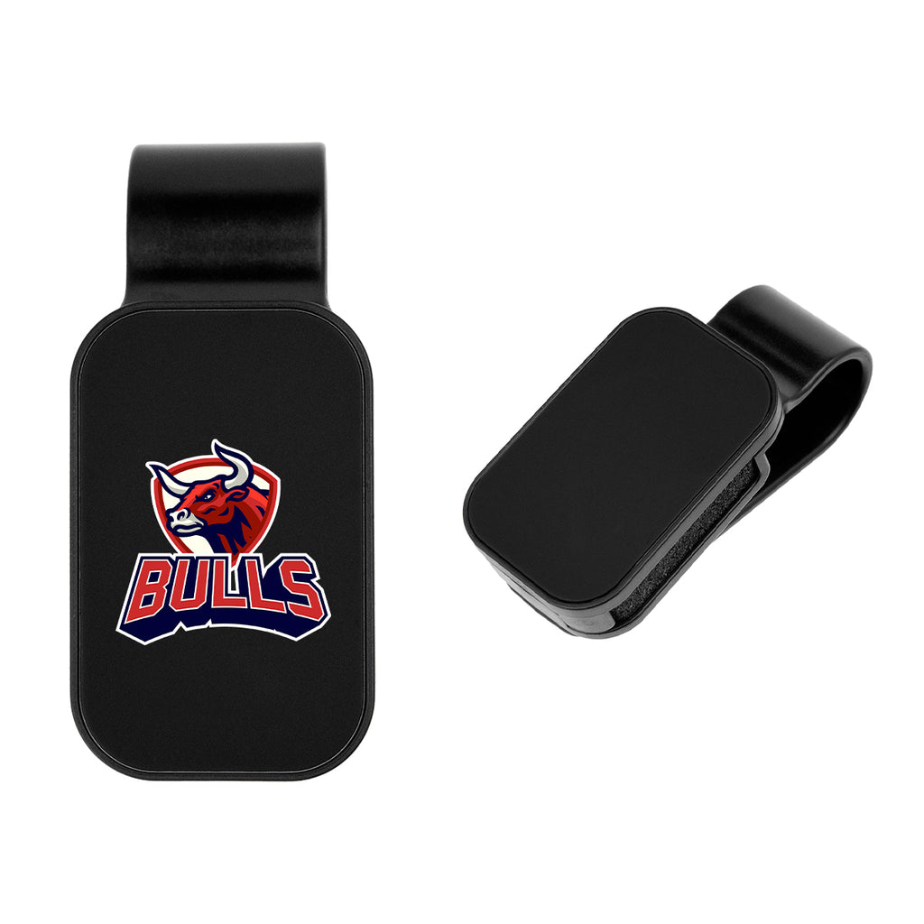 Sunglass Visor Clip in Recycled ABS - Black with Black - Full Color