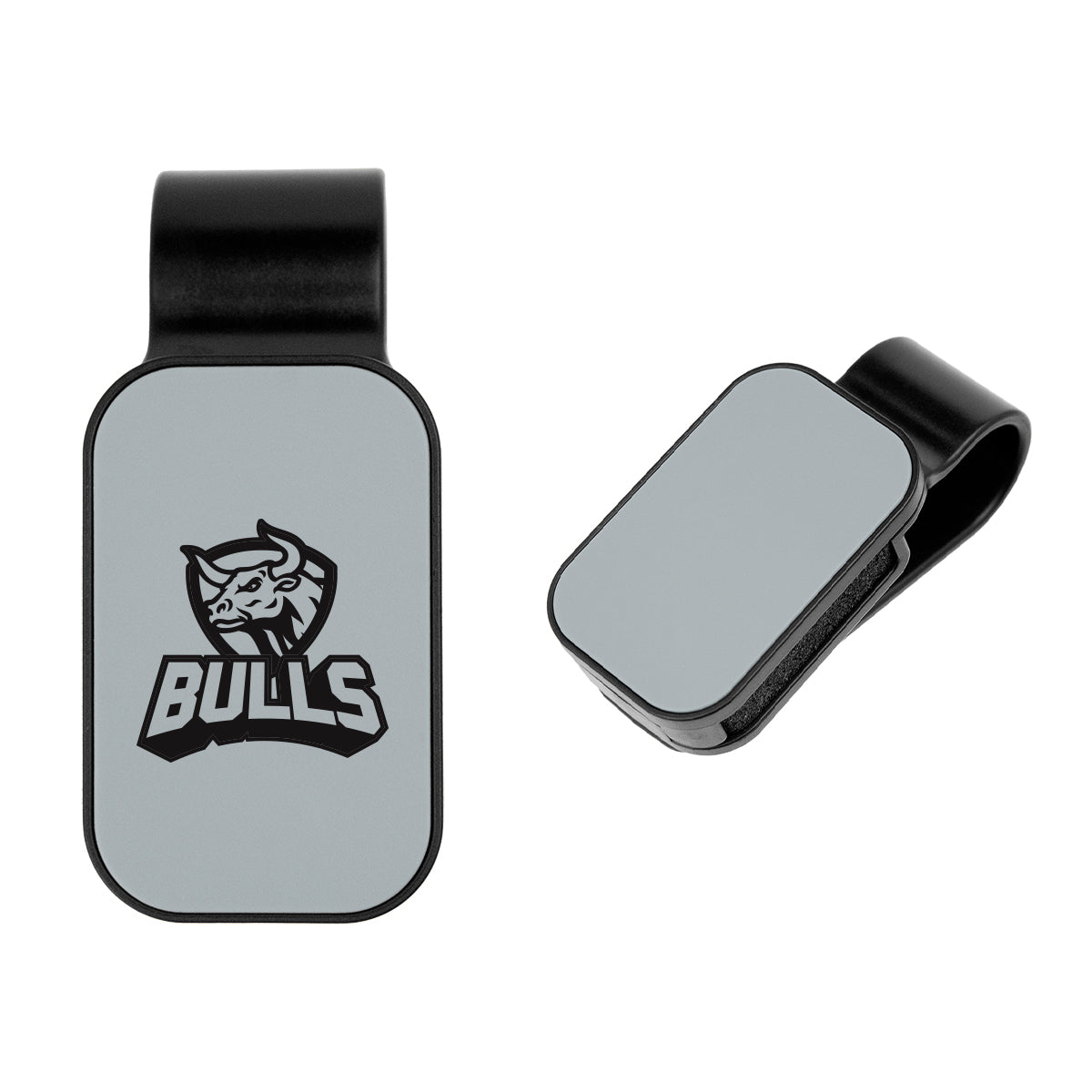 Sunglass Visor Clip in Recycled ABS - Gray - Pad Print