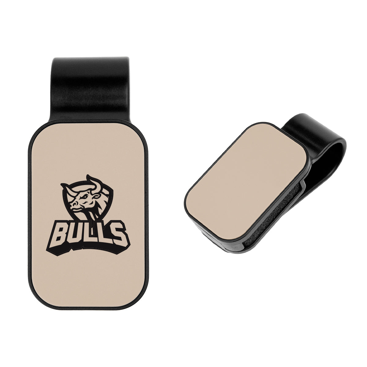 Sunglass Visor Clip in Recycled ABS - Tan - Pad Print