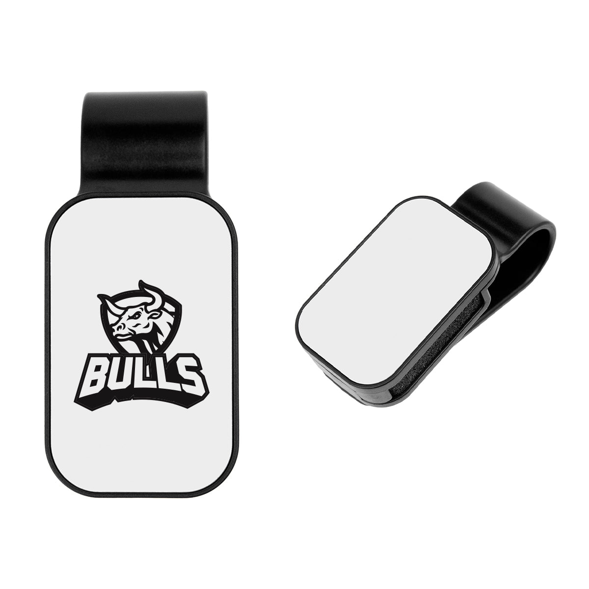 Sunglass Visor Clip in Recycled ABS - White - Pad Print