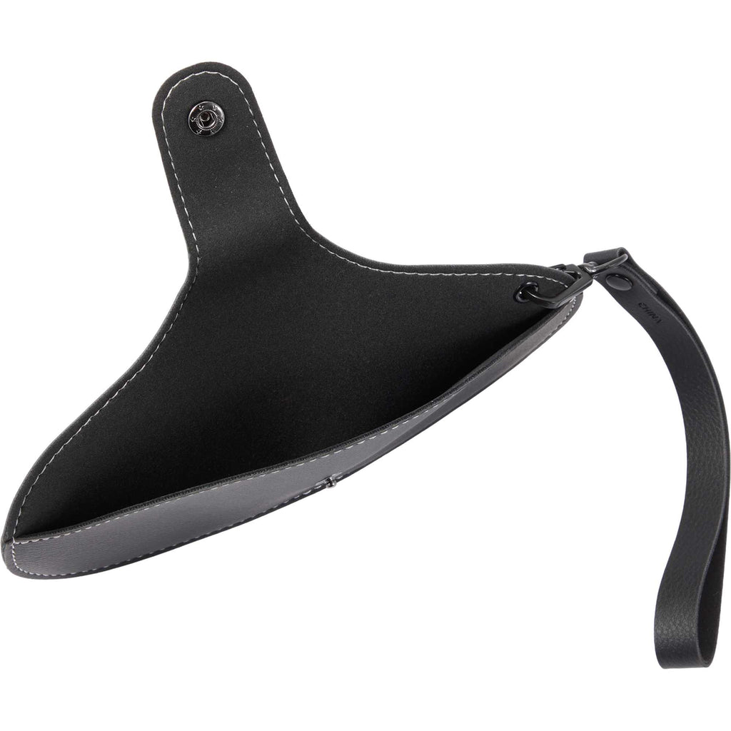 Sunglasses Case with Wrist Lanyard in Recycled PU - Black - Detail 4