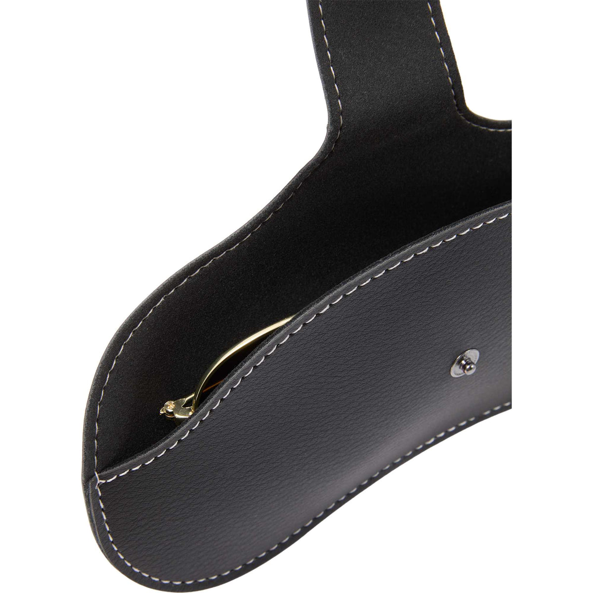 Sunglasses Case with Wrist Lanyard in Recycled PU - Black - Detail 5