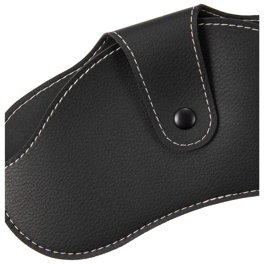 Sunglasses Case with Wrist Lanyard in Recycled PU - Black - Detail