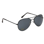 Sunglasses in Aviator Style - Black - Laser Engraving