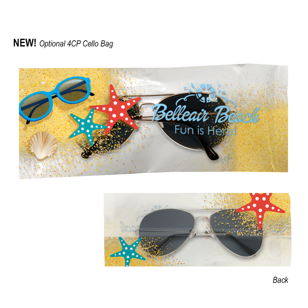 Sunglasses in Aviator Style - Clear_Cellobag