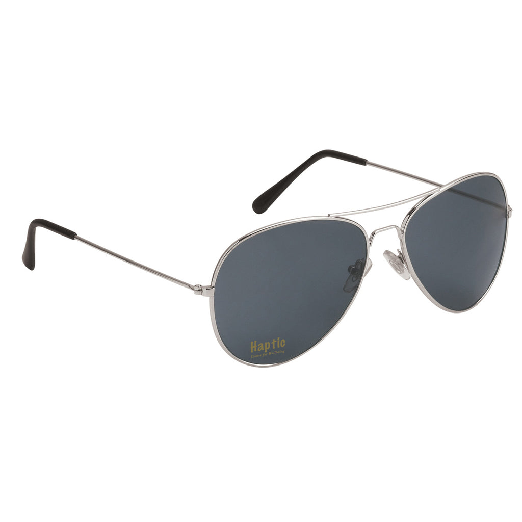 Sunglasses in Aviator Style - Silver - Laser Engraving