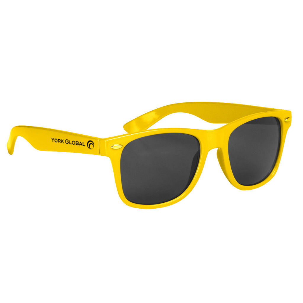 Sunglasses, Malibu - Bright Yellow - Silk Screen