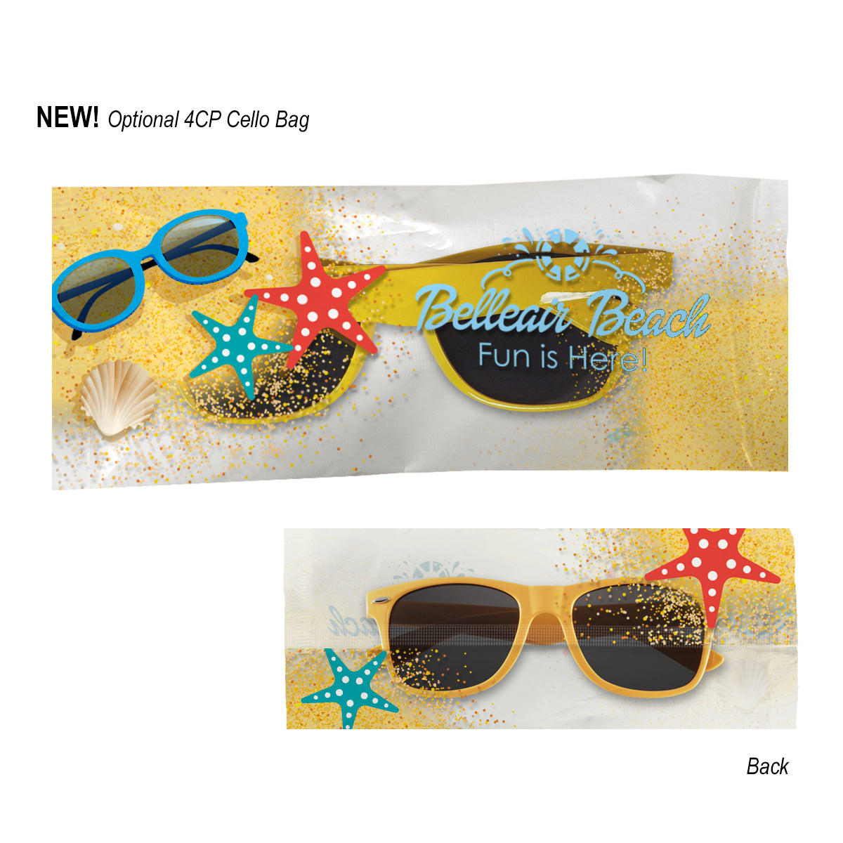 Sunglasses, Malibu - Clear_Cellobag