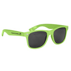 Sunglasses, Malibu - Lime Green - Silk Screen