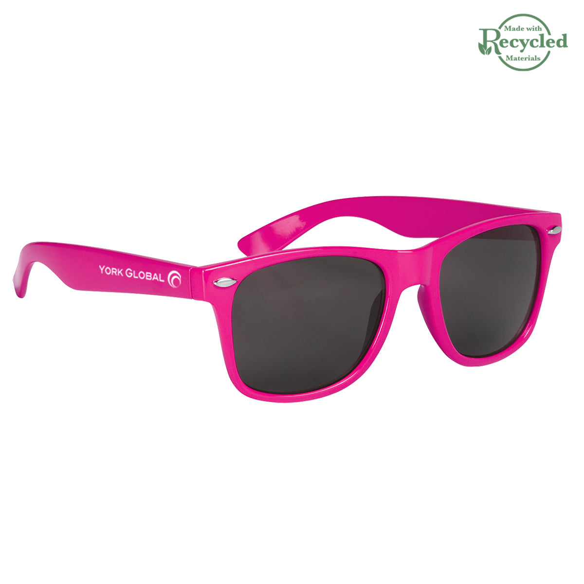 Sunglasses, Malibu - Magenta - Silk Screen