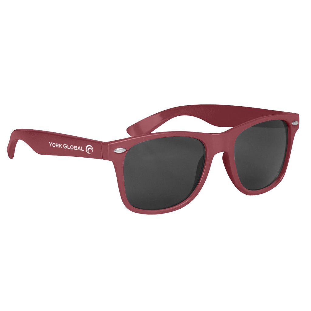 Sunglasses, Malibu - Maroon - Silk Screen