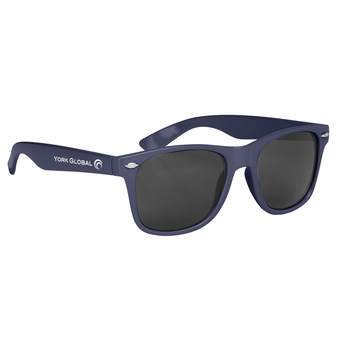 Sunglasses, Malibu - Navy - Silk Screen