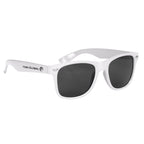 Sunglasses, Malibu - White - Silk Screen