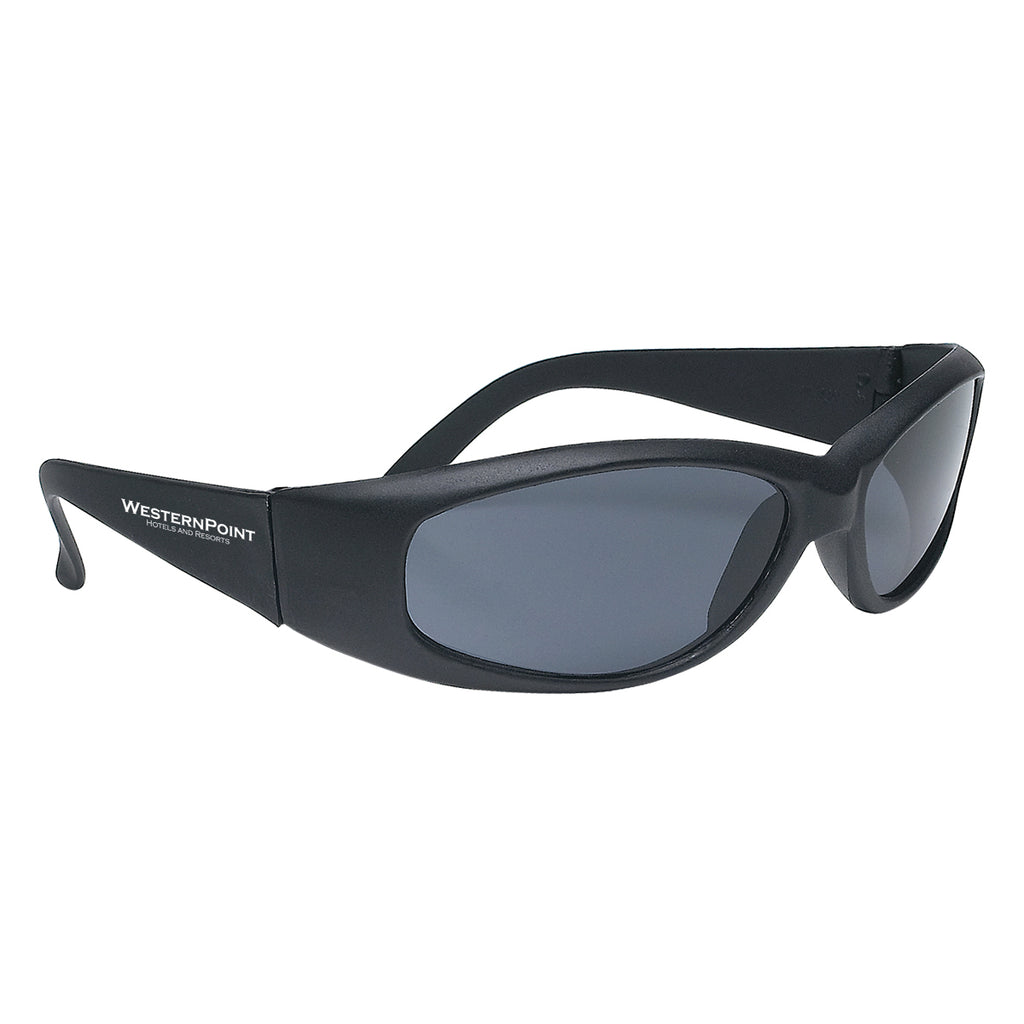 Sunglasses That Wrap Around - Black - Pad Print