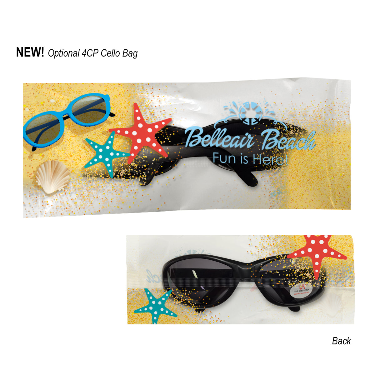 Sunglasses That Wrap Around - Clear_Cellobag