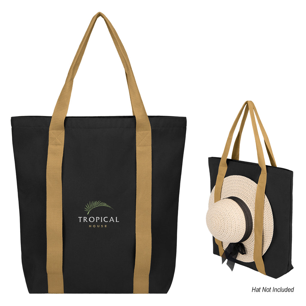 Sunset Boulevard Tote Bag in Recycled PET - Black - Embroidery