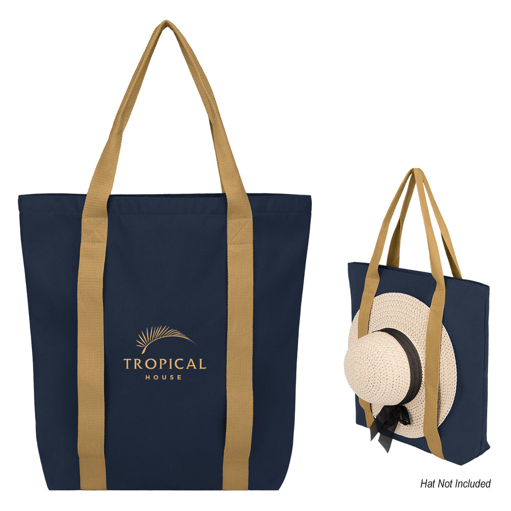 Sunset Boulevard Tote Bag in Recycled PET - Navy - Silk Screen